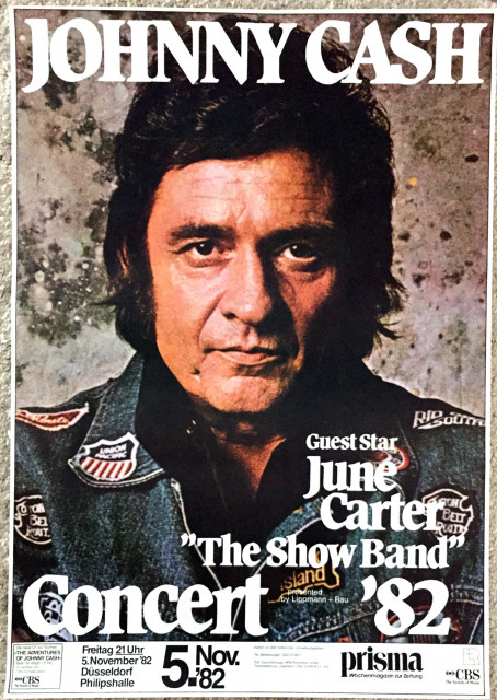 Johnny Cash Düsseldorf 1982 (A1) | Posterlink Shop