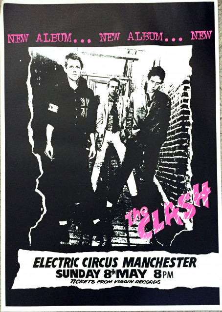 The Clash Manchester 1977 (63,5cm w x 90cm h) | Posterlink Shop