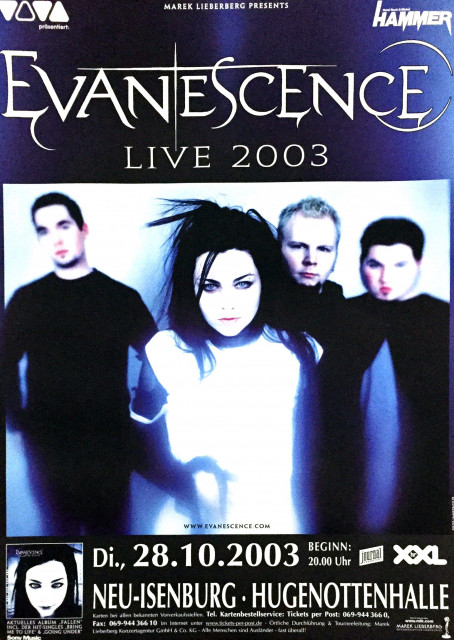 Evanescence Neu-Isenburg 2003 (A1) | Posterlink Shop