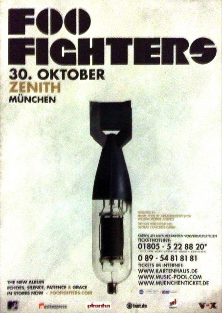 Foo Fighters Tour 2007 München (A1) | Posterlink Shop