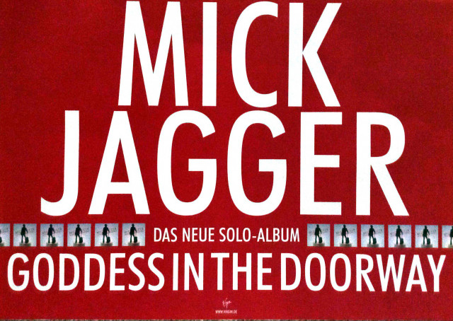 Mick Jagger Goddess In the Doorway Album Release (A1) | Posterlink Shop