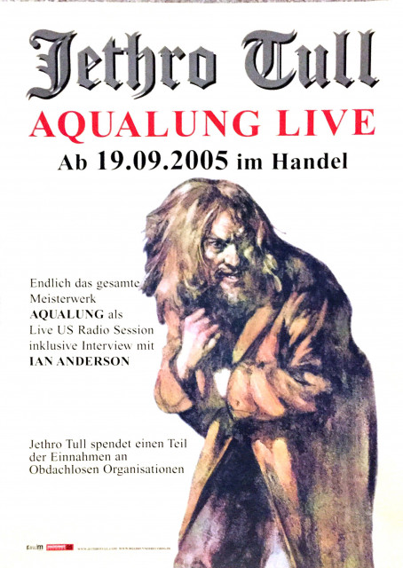 Jethro Tull Aqualung Live Release Poster 2005 (A1) | Posterlink Shop