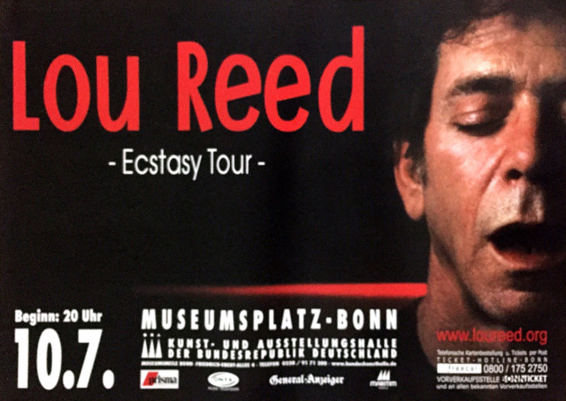 Lou Reed Ecstacy Tour (A1) | Posterlink Shop