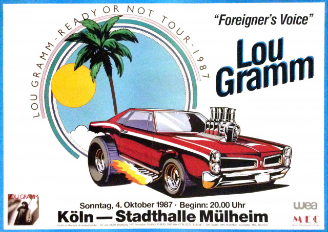 Lou Gramm Tour 1987 Köln (A1) | Posterlink Shop