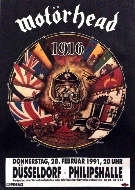 Motörhead 1916 Tour 1991 Düsseldorf (A1) | Posterlink Shop