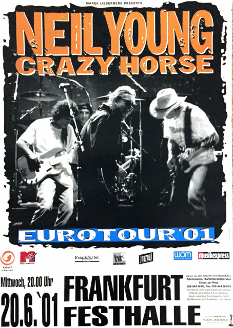 Neil Young & Crazy Horse Frankfurt 2001 (A1) | Posterlink Shop