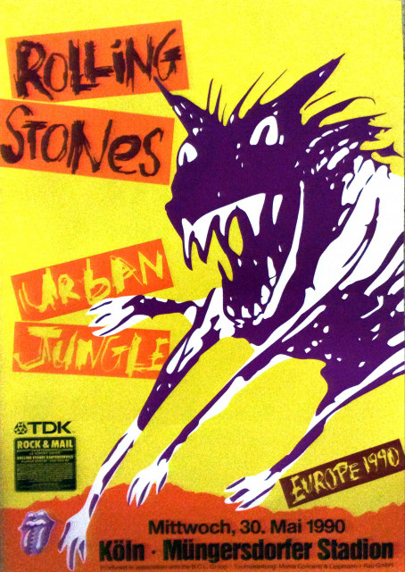 Rolling Stones Urban Jungle Tour 1990 Köln (A1) | Posterlink Shop