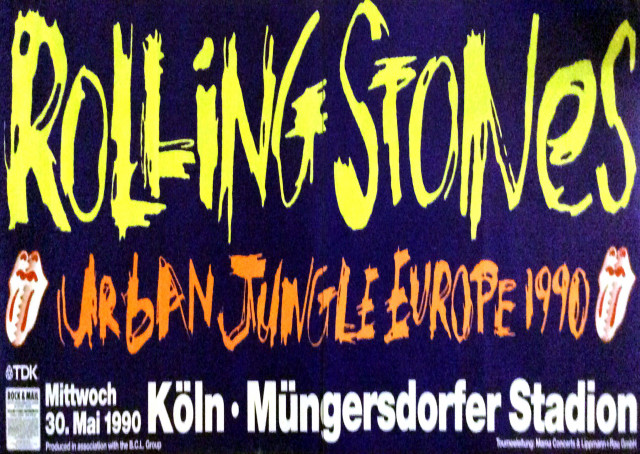 Rolling Stones Urban Jungle Tour 1990 Köln (DOA1 Hoch) | Posterlink Shop