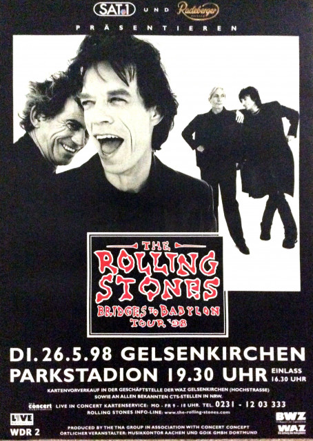 Rolling Stones Bridges to Babylon Tour 1998 Gelsenkirchen (A1) | Posterlink Shop