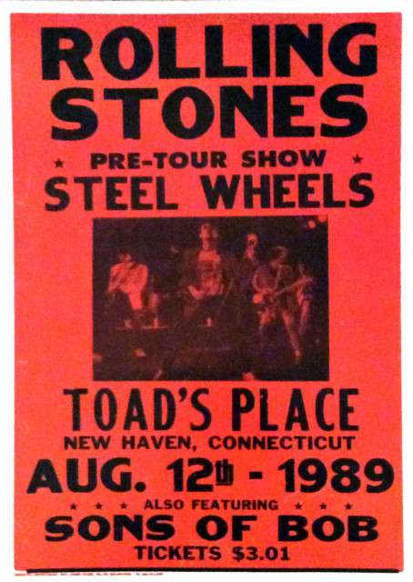 Rolling Stones 1989 Steel Wheels Warm Up (36cm w x 56cm h) | Posterlink Shop