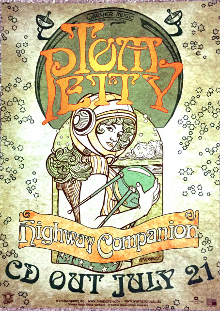 Tom Petty Release Poster Highway Companion (A1) | Posterlink Shop