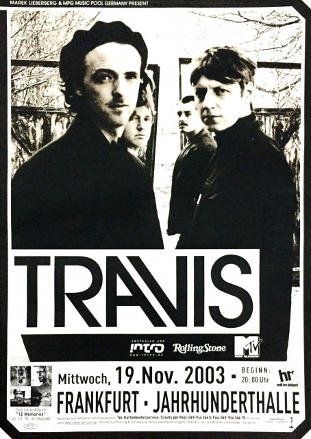 Travis Concert Poster Frankfurt 2003 (A1) | Posterlink Shop