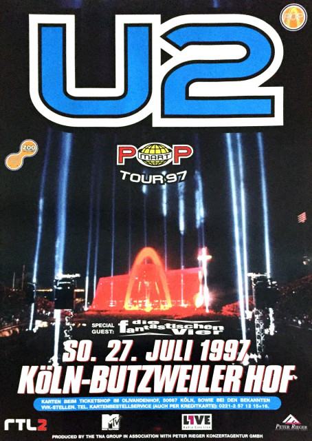 U2 Pop Mart 1997 Cologne (A1) | Posterlink Shop